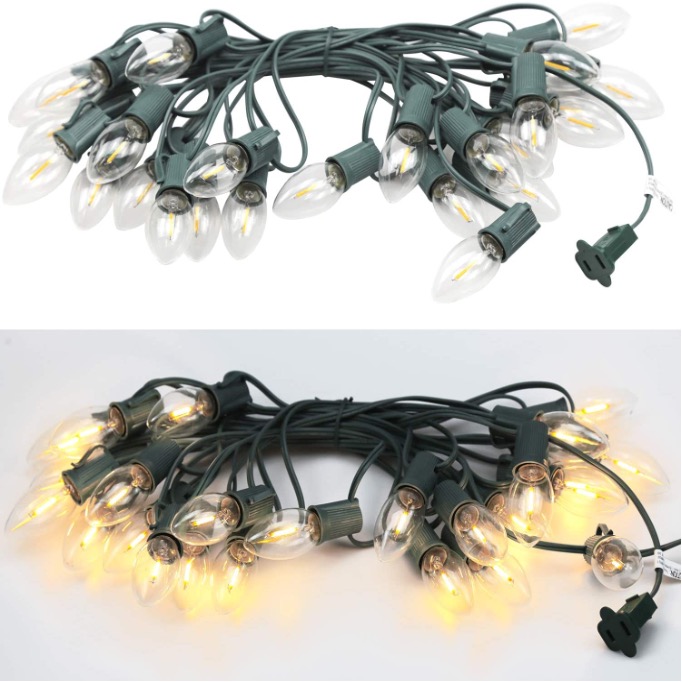 C9 E17 Filament-LED-Lampen