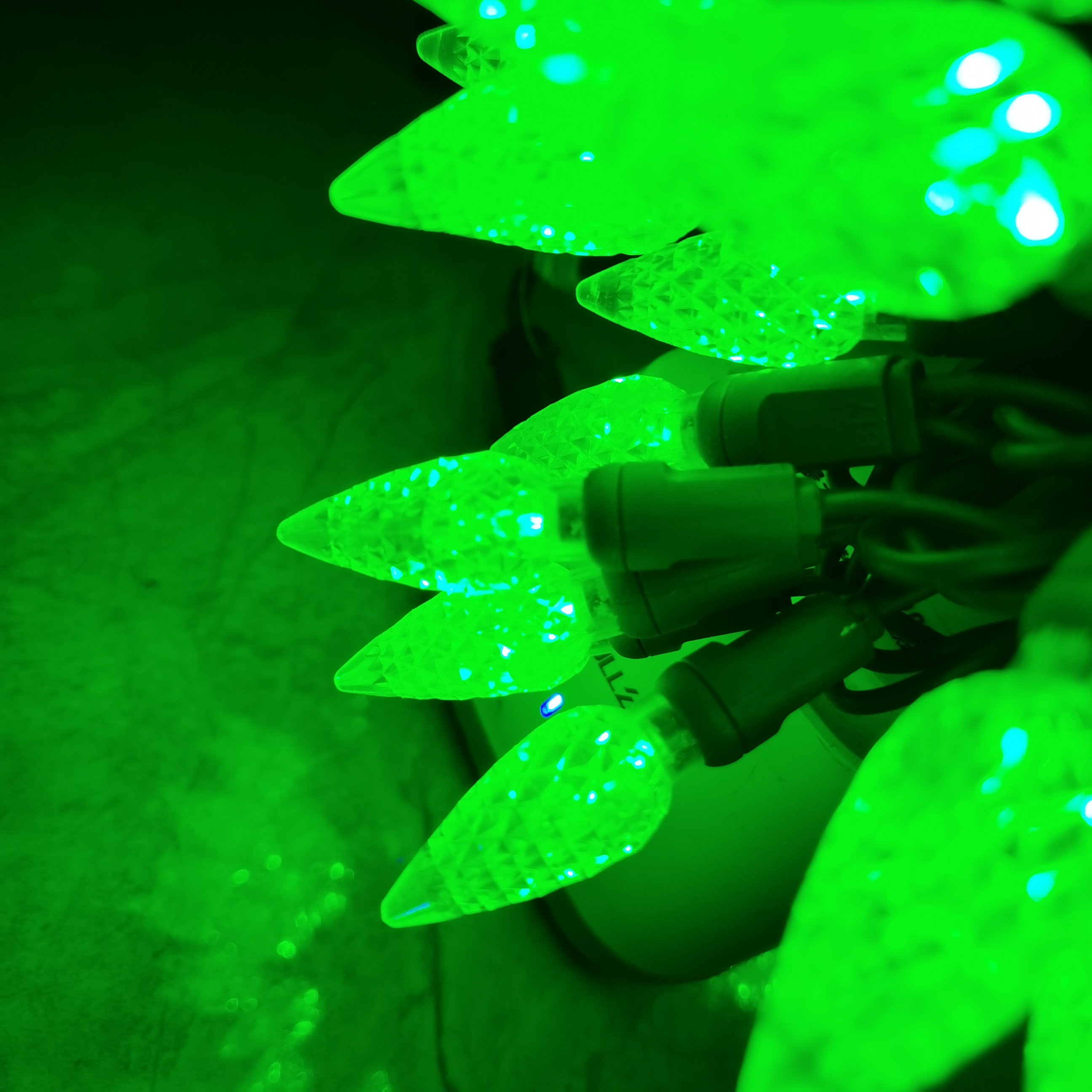 UL C6 erdbeergrüne LED-Lichterkette 