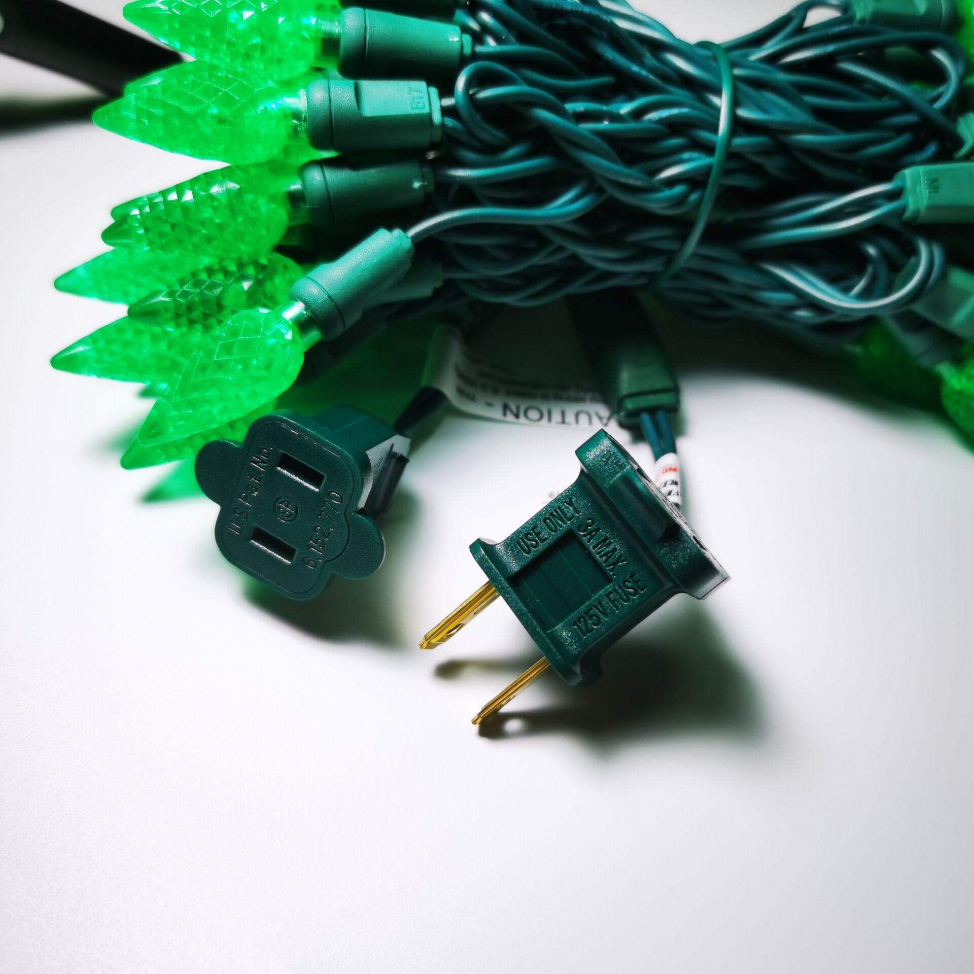 UL C6 erdbeergrüne LED-Lichterkette 