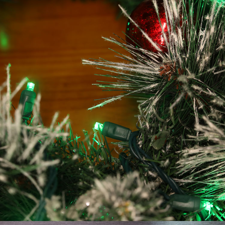 5 mm Weitwinkel-Mini-LED-Lichterkette, grünes LED-Licht für Weihnachtsdekoration, UL-zertifiziert