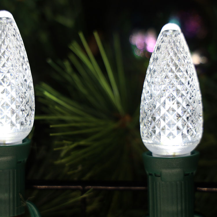 C9 Minleon LED-Ersatzbirnen, kaltweiße Weihnachtsbirne, UL wasserdicht