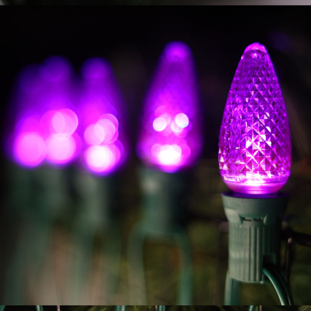 UL C9 Purple Halloween LED -Lampen