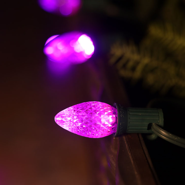 120 V UL Lila C7 LED-Ersatzlampen