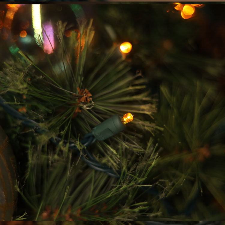 5 mm Weitwinkel gelbe LED -Saitenleuchten