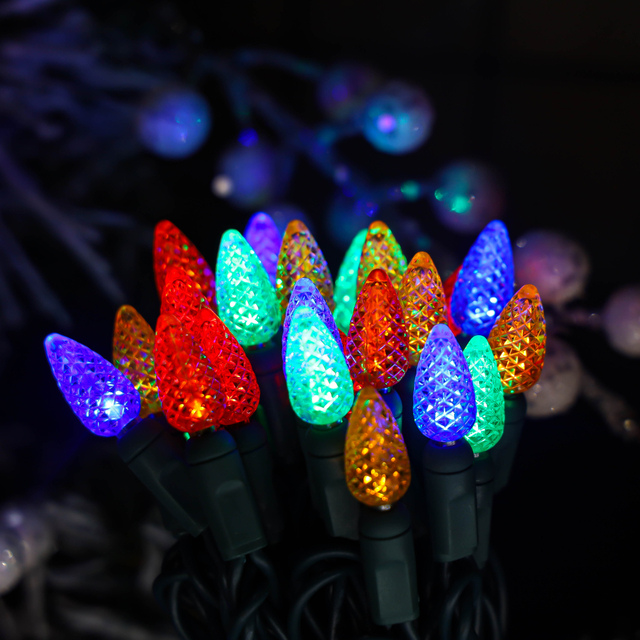 UL C3 LED-Lichterkette, mehrfarbig, Weihnachtslicht für den Außenbereich