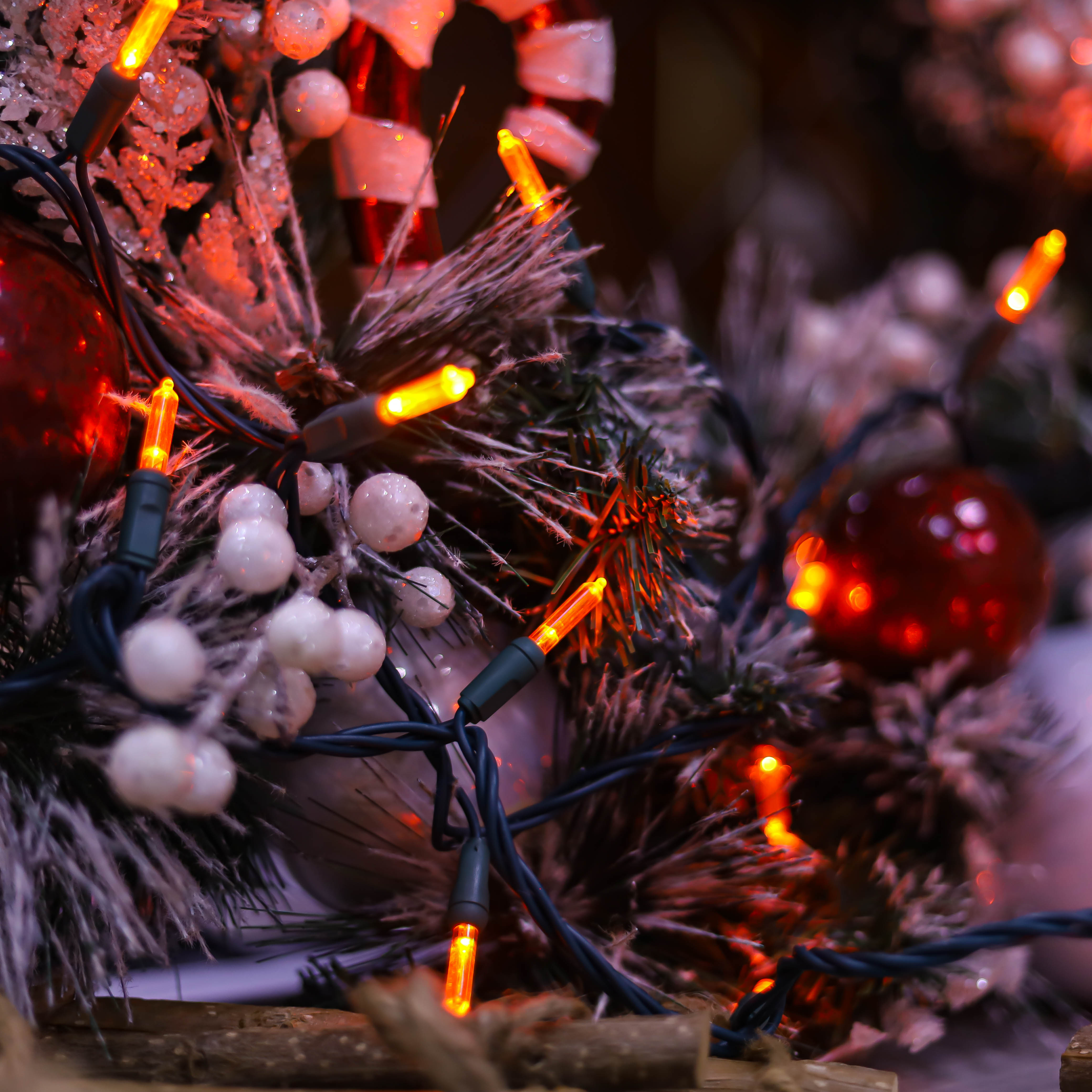 T5 ul Orange Weihnachten LED -LASTE LICHTER