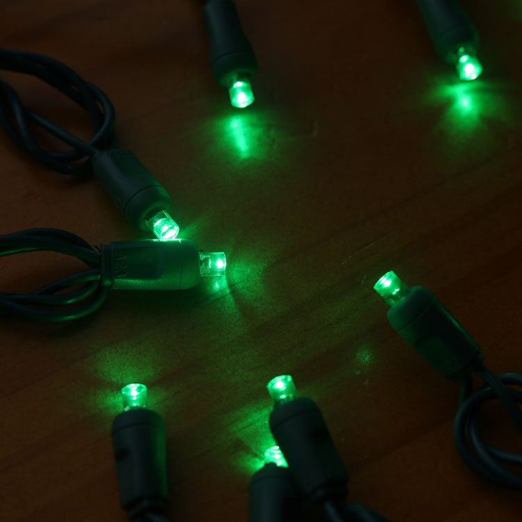 5 mm Weitwinkel-Mini-LED-Lichterkette, grünes LED-Licht für Weihnachtsdekoration, UL-zertifiziert