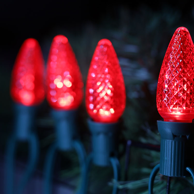 Kommerzielle rote E17 C9 LED-Weihnachtsbirnen