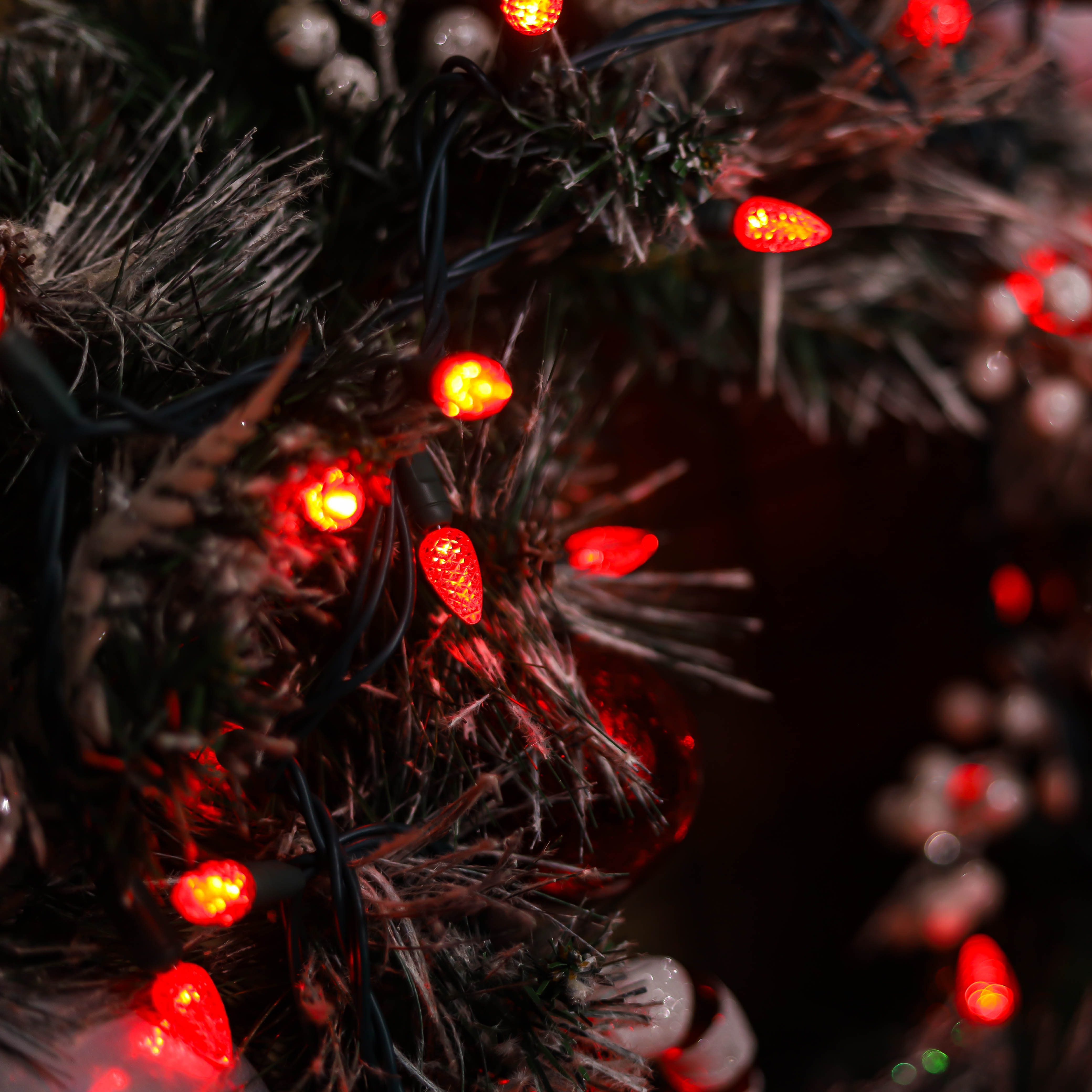 120 V ul rot C3 Weihnachts -LED -Leuchten