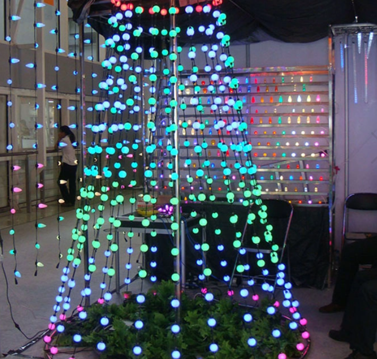 DMX IP66 RGB Triklit-Lichterkette