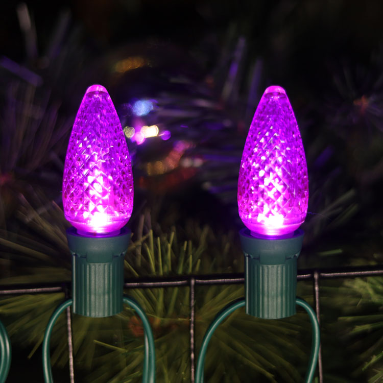 UL C9 Purple Halloween LED -Lampen