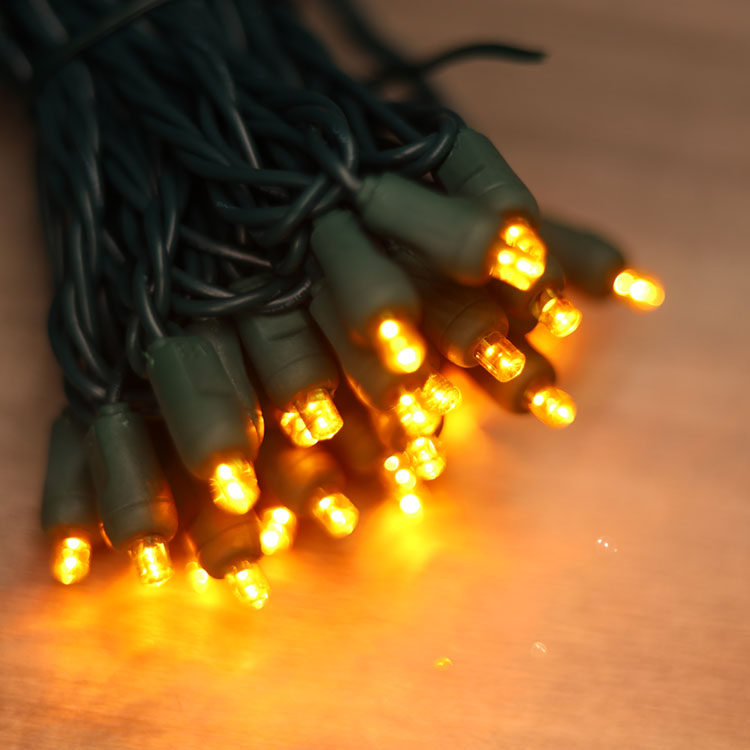 5 mm Weitwinkel gelbe LED -Saitenleuchten