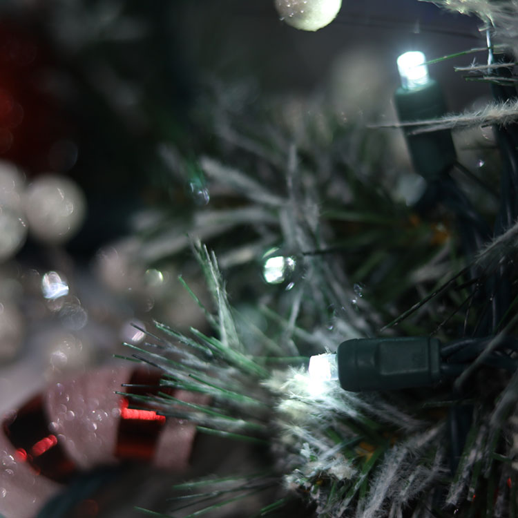 Weitwinkel-Mini-LED-UL-Lichterkette, kaltweiße Weihnachtsbeleuchtung, UL-Außen- und Innenbereich 