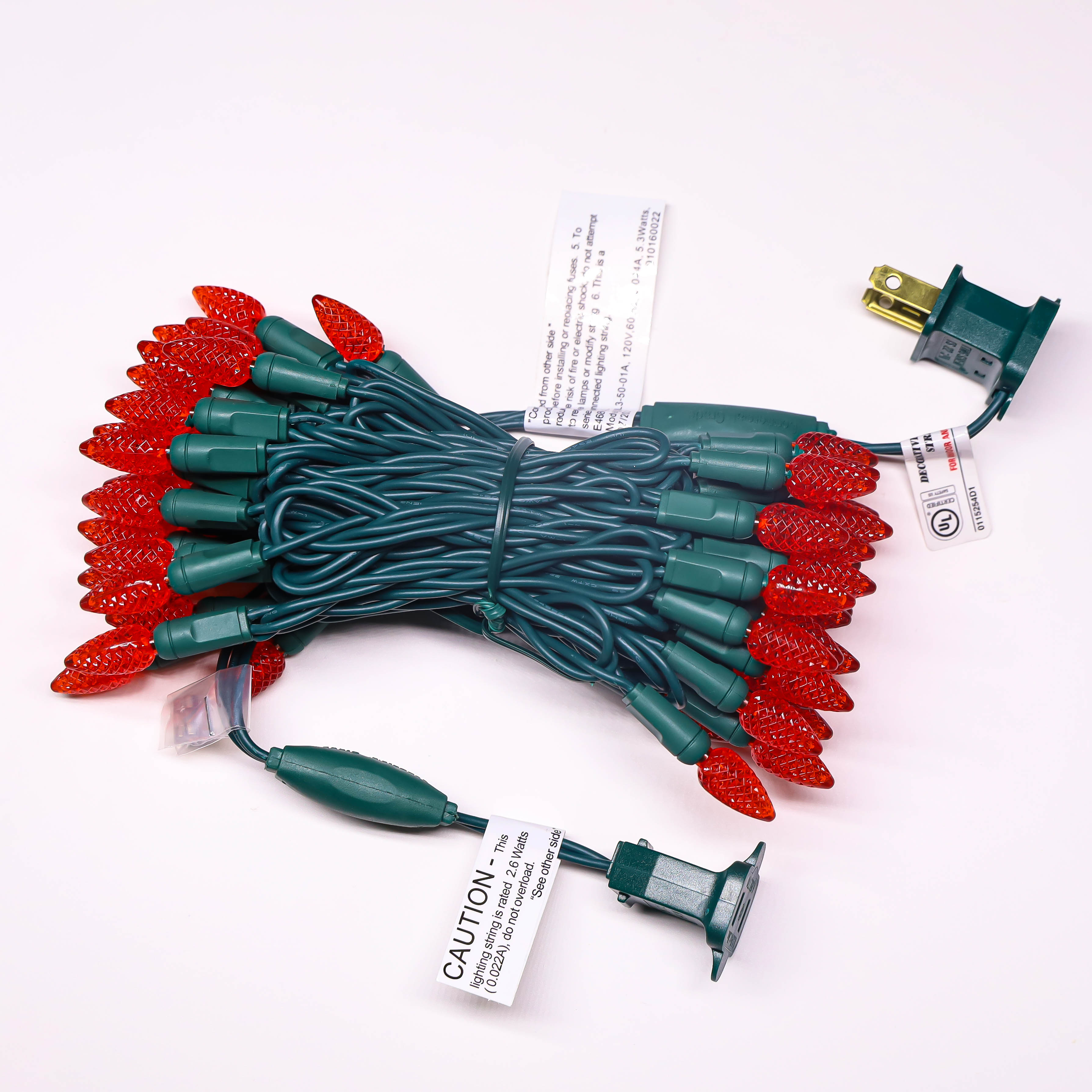 120 V ul rot C3 Weihnachts -LED -Leuchten