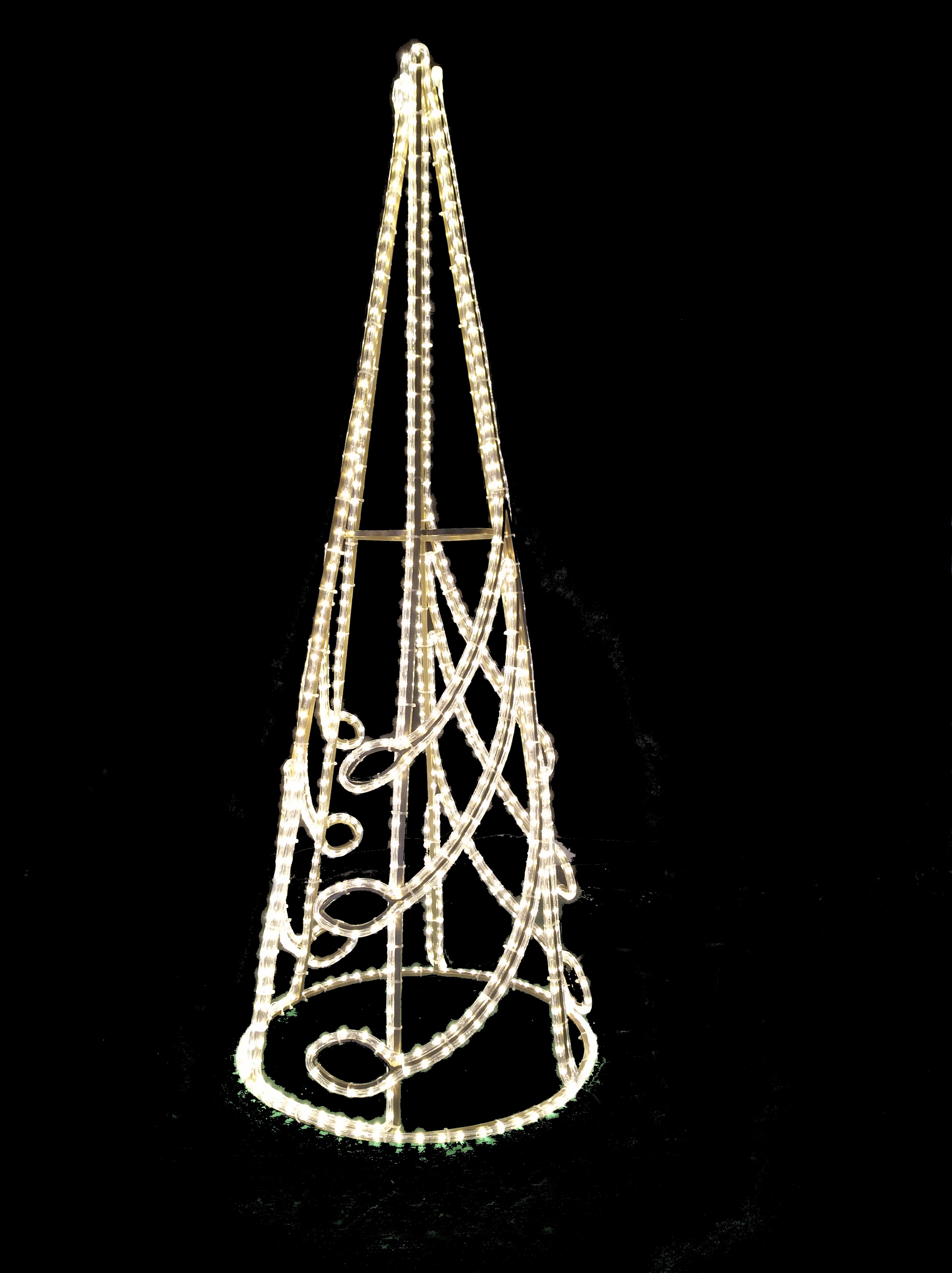 Outdoor -Handelsbaummotivlichter im Freien