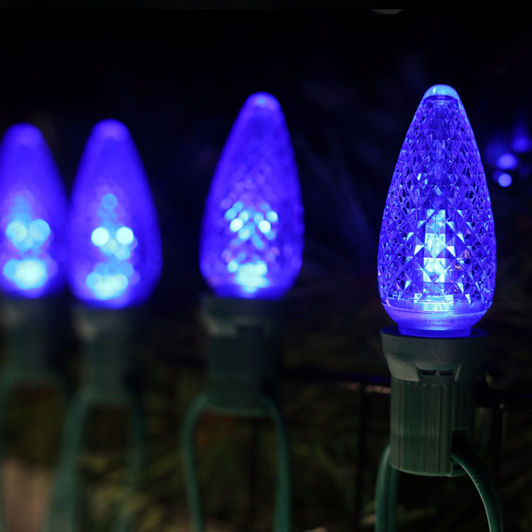 Wasserdichte blaue LED-C9-UL-Minleon-Ersatzlampen 