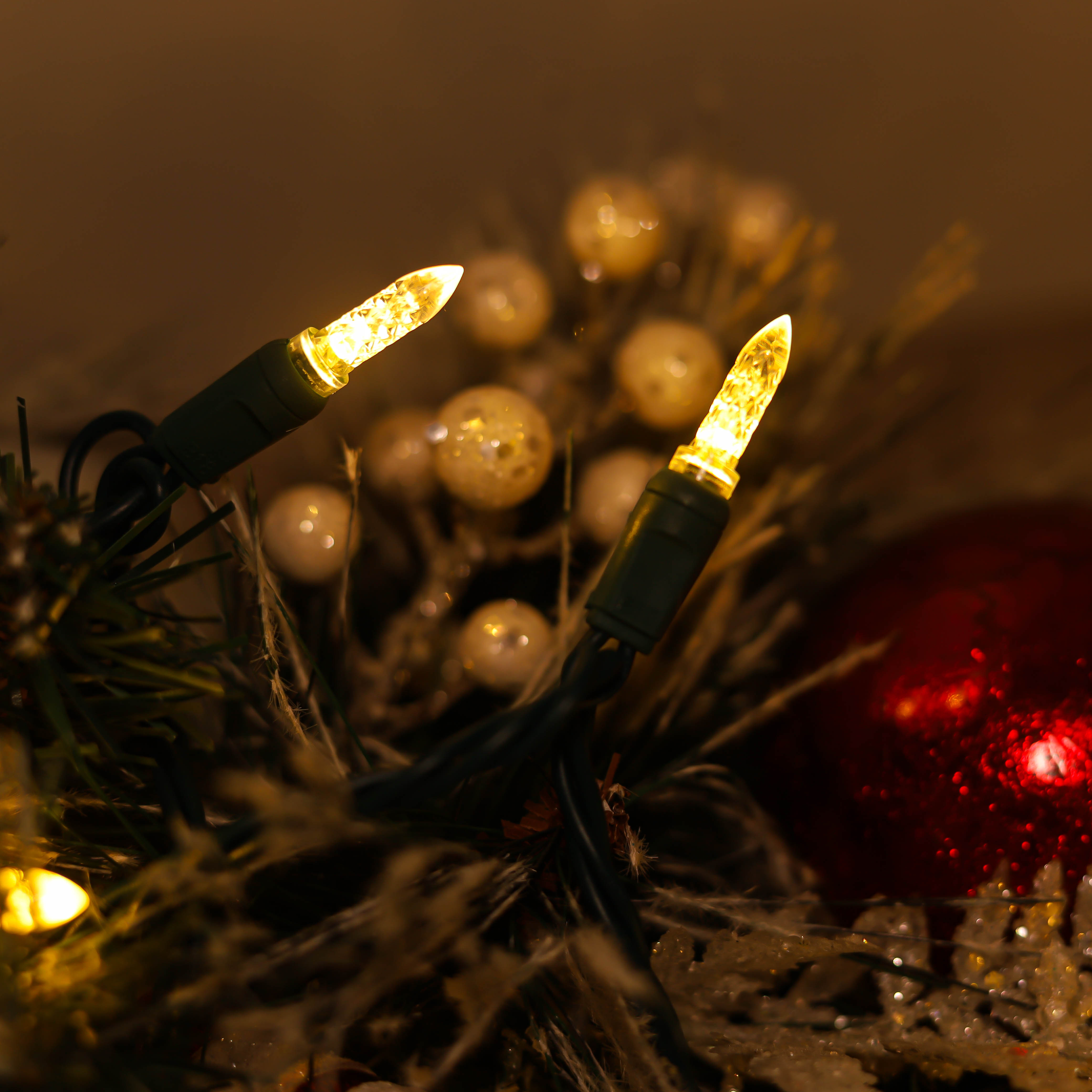 Warmweiße UL-zertifizierte M5-LED-Weihnachtsbeleuchtung