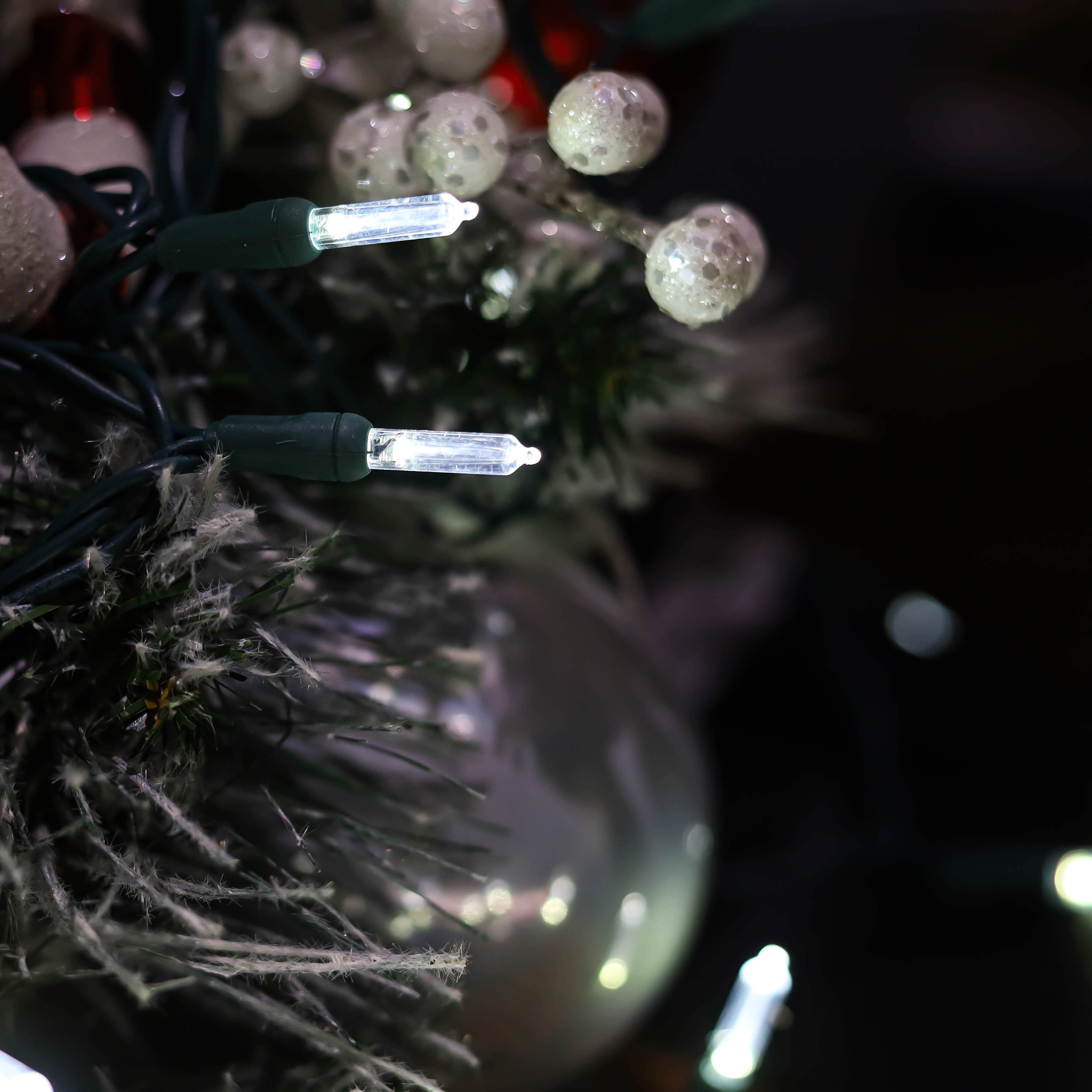 T5 LED UL-Lichterkette, kaltweißes Weihnachtslicht-Set für den Außenbereich