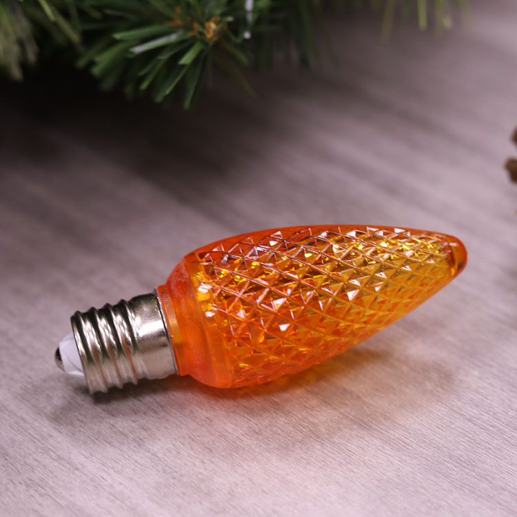 120 V UL C9 E17 Kommerzielle orange weihnachtliche dimmbare Ersatzbirnen