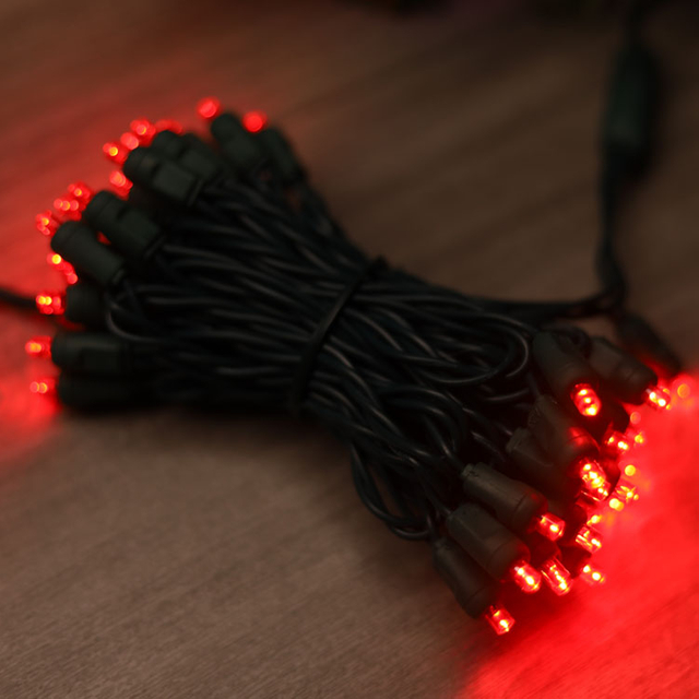 5 mm Weitwinkel-Mini-LED-Lichterkette, rote Lichterkette, UL-zertifiziert