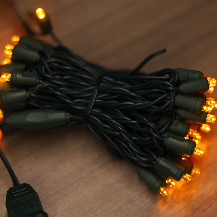 5 mm Weitwinkel gelbe LED -Saitenleuchten