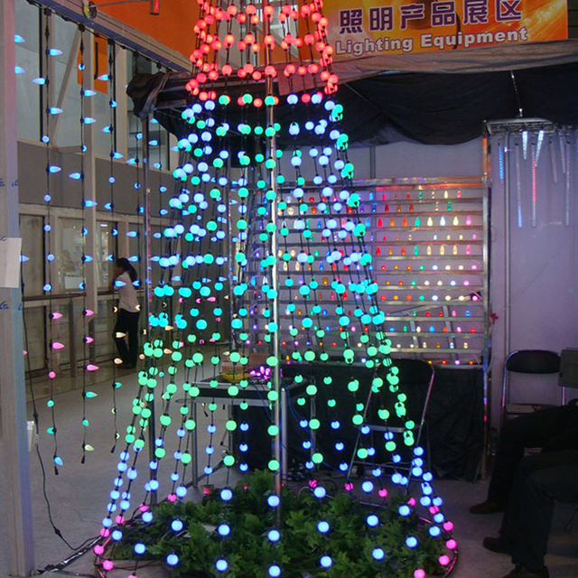 DMX IP66 RGB Triklit-Lichterkette