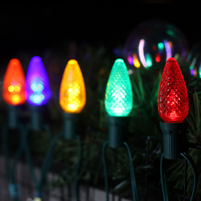 UL C9 Minleon LED-Ersatzlampen, Multi-Weihnachtsbirne