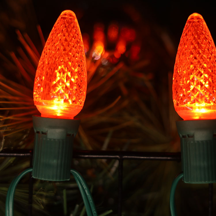 120 V UL C9 E17 Kommerzielle orange weihnachtliche dimmbare Ersatzbirnen