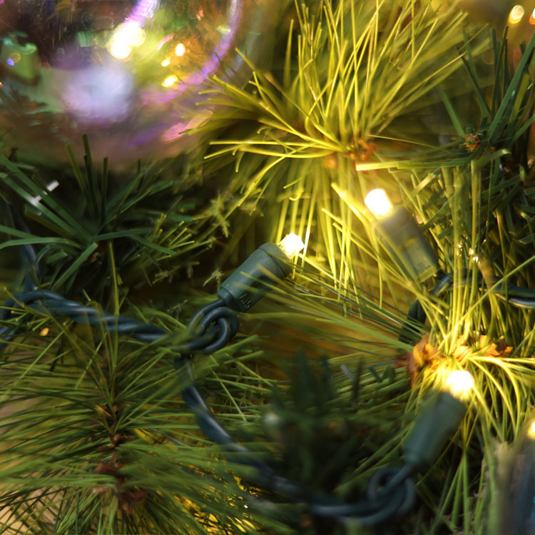 5 mm Weitwinkel-Mini-LED-Lichterkette, warmweiß, UL-Weihnachtslichterkette für den Außenbereich