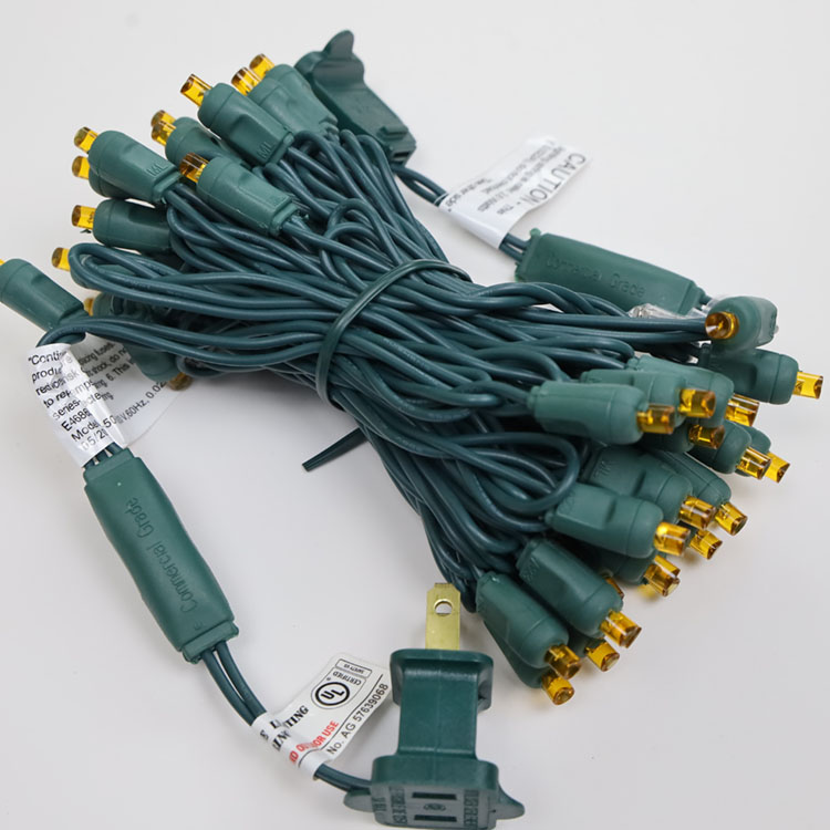 5 mm Weitwinkel gelbe LED -Saitenleuchten