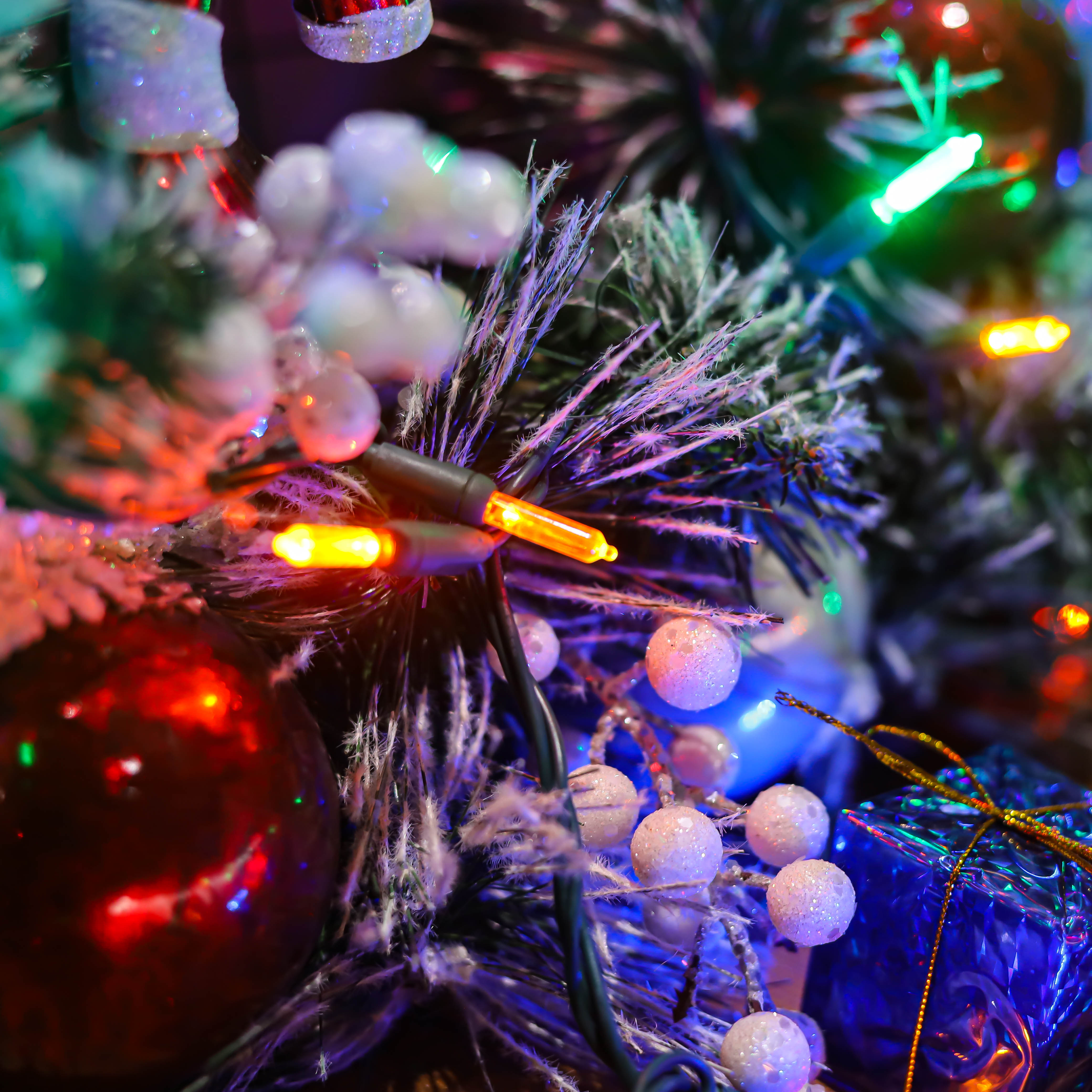 UL T5 LED-Weihnachtsbeleuchtung, mehrere Lichterketten, grünes Drahtlicht-Set, wasserdicht, für den Außenbereich 