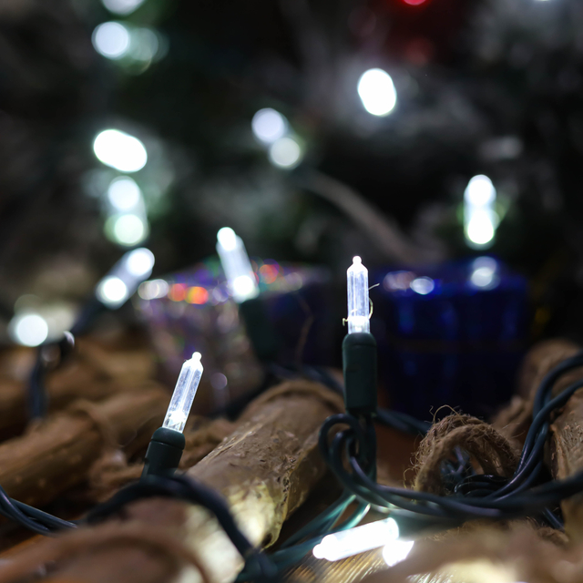 T5 LED UL-Lichterkette, kaltweißes Weihnachtslicht-Set für den Außenbereich