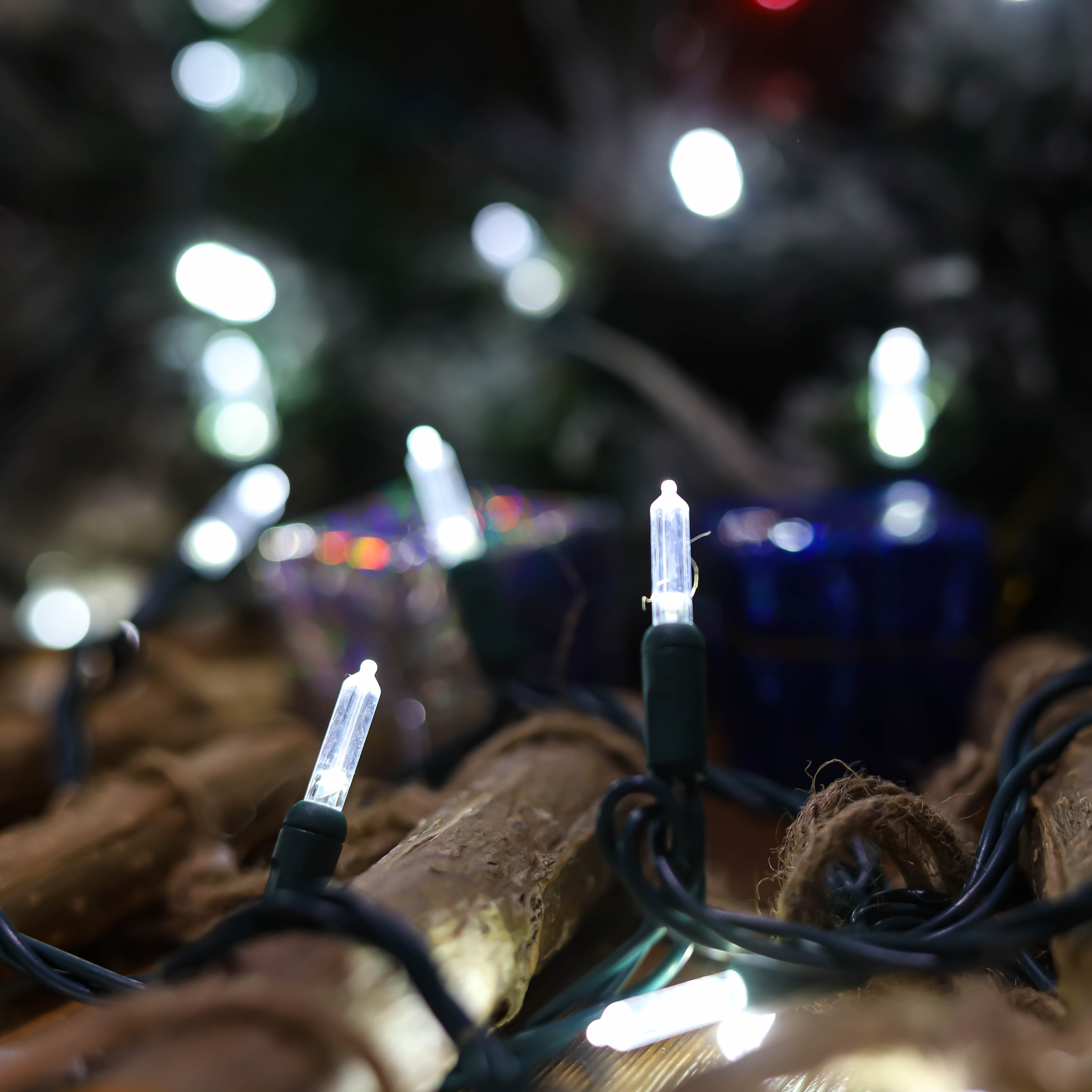 T5 LED UL-Lichterkette, kaltweißes Weihnachtslicht-Set für den Außenbereich