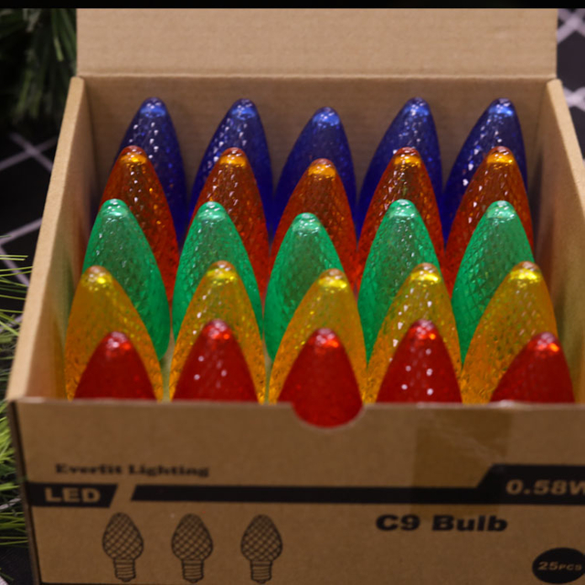 UL C9 Minleon LED-Ersatzlampen, Multi-Weihnachtsbirne