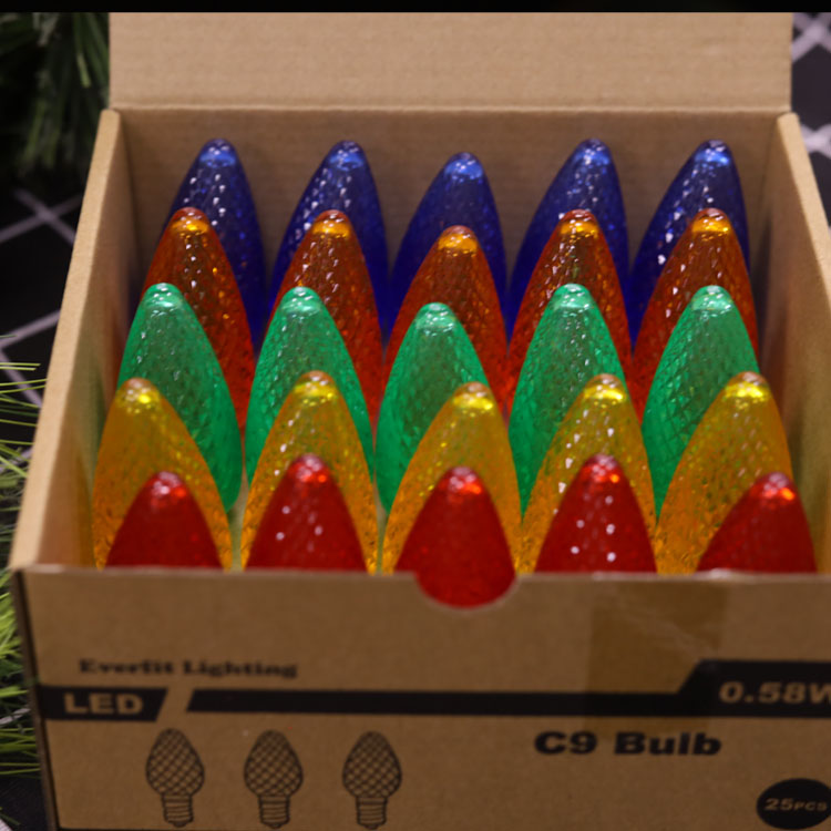 UL C9 Minleon LED-Ersatzlampen, Multi-Weihnachtsbirne