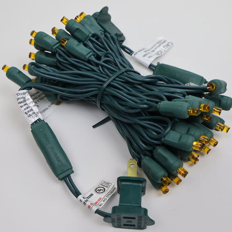 5mm Weitwinkel Orange LED -Schnur Lichter im Freien