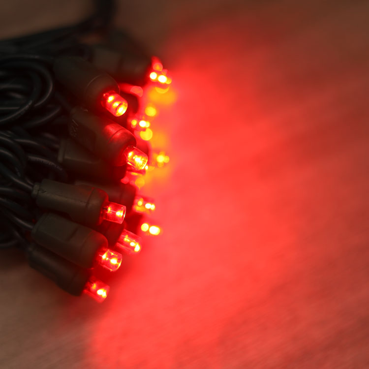 5 mm Weitwinkel-Mini-LED-Lichterkette, rote Lichterkette, UL-zertifiziert
