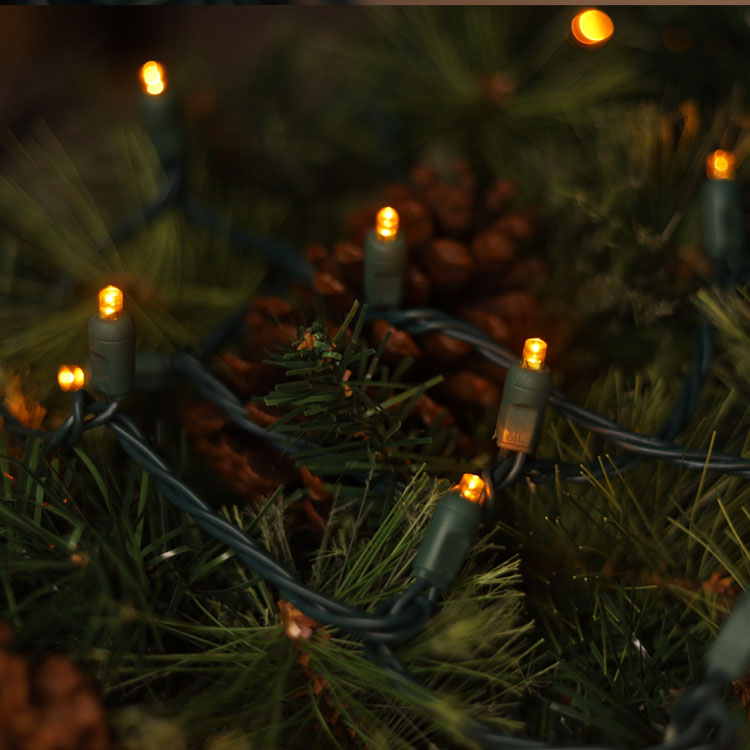 5 mm Weitwinkel gelbe LED -Saitenleuchten