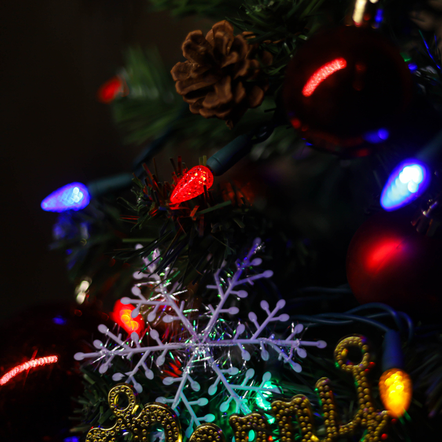 UL C3 LED-Lichterkette, mehrfarbig, Weihnachtslicht für den Außenbereich