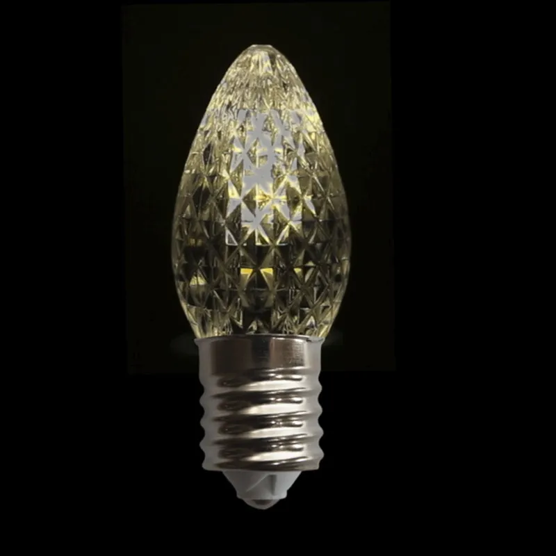 C7 LED Facettierte Flackerbirne