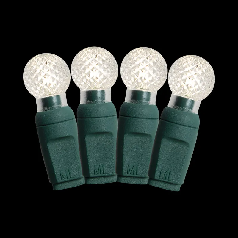 50L G12 reinweiße LED-Weihnachtslichterkette für den Außenbereich, wasserdicht