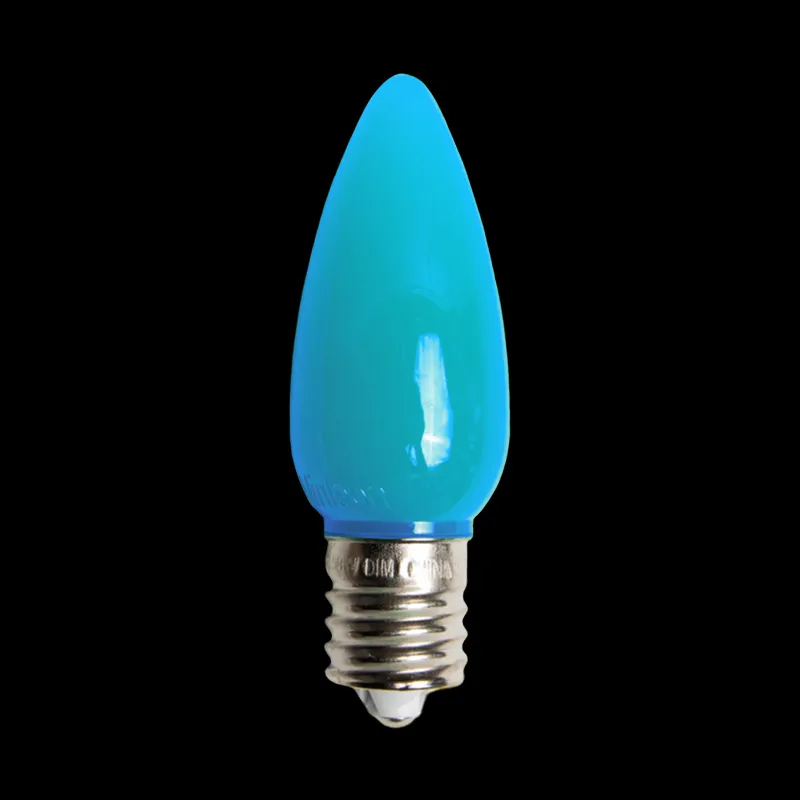 C9 LED-Lichtundurchlässige Glühbirne, Blaugrün