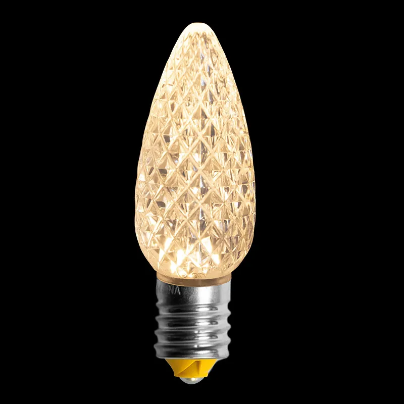 Facettierte LED-Glühbirne C9 V2 – Sonnenwarmweiß
