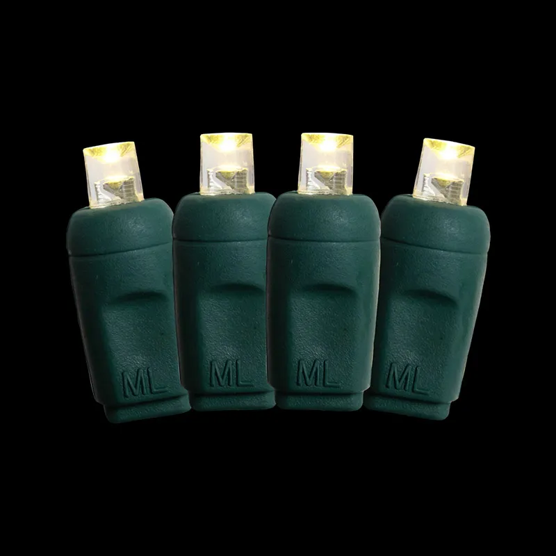 70L 5MM traditionelle warmweiße LED-Weihnachtslichterkette mit 4-Zoll-Abstand für den Außenbereich, wasserdicht IP65