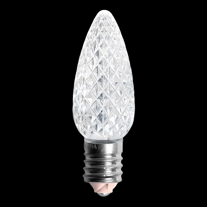 Facettierte LED-Glühbirne C9 V2 – Reinweiß