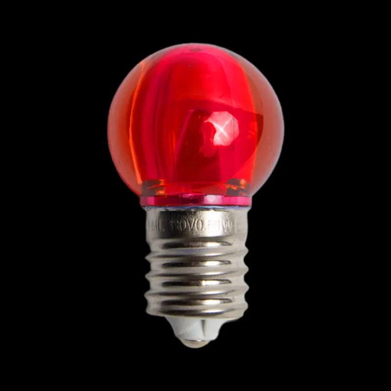 130 V UL G30 E17 glatte, transparente rote LED-Glühbirnen