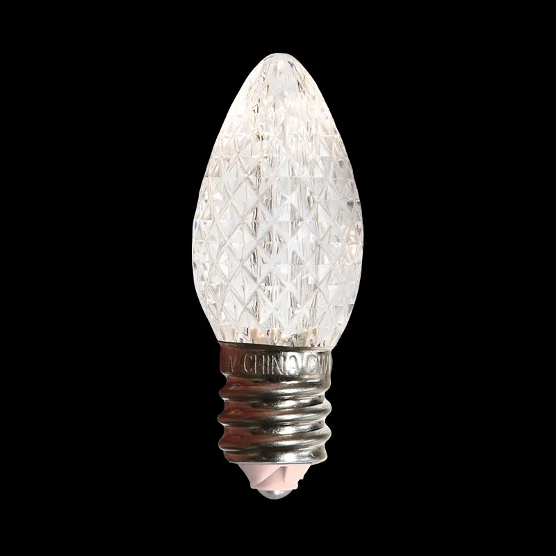 Facettierte C7-LED-Glühbirne – Reinweiß