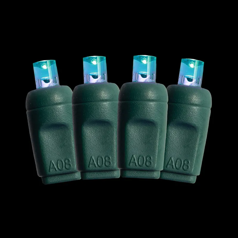 50L 5MM blaugrüne LED-Weihnachtslichterkette für den Außenbereich, wasserdicht