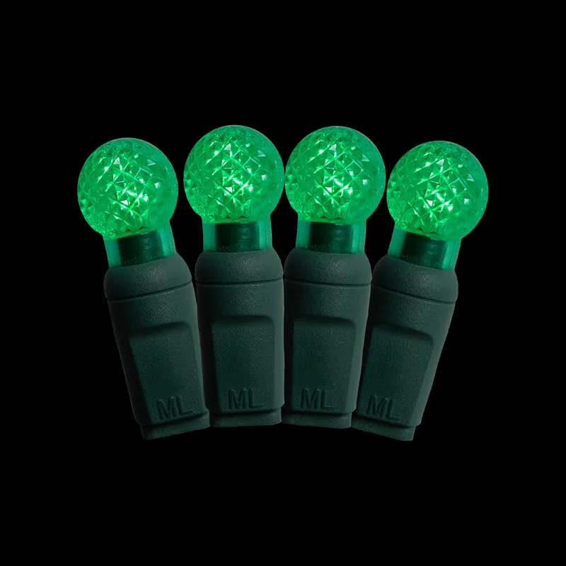 50L G12 grüne LED-Weihnachtslichterkette für den Außenbereich, wasserdicht