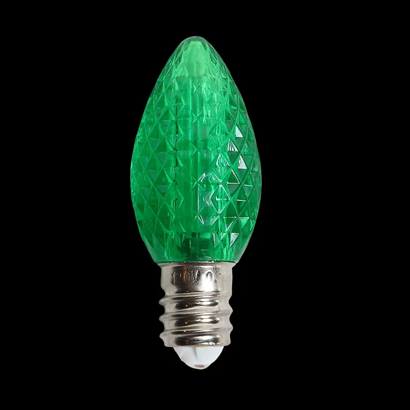 C7 Minleon LED-Ersatzbirnen, grüne Weihnachtsbirne, UL wasserdicht, für den Außenbereich